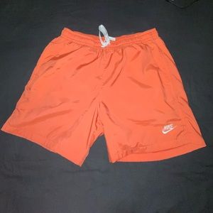 Coral Nike Woven Shorts